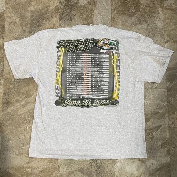 Kentucky Speedway Graphic Tee Mens 2XL XXL Quaker State 400 Nascar Racing Shirt - Picture 2 of 7